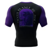 Load image into Gallery viewer, Space Explorers Ranked Rash Guard Purple