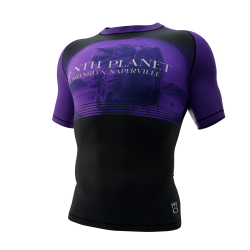 Space Explorers Ranked Rash Guard Purple