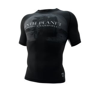 Space Explorers Ranked Rash Guard Black